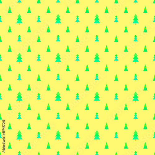 Seamless pattern with christmas trees. Abstract geometric wallpaper. Print for textiles, fabrics, polygraphy, posters. Greeting cards