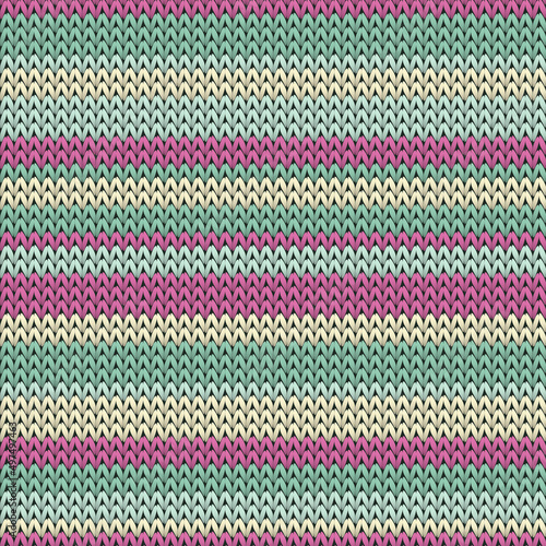 Handmade horizontal stripes knit texture