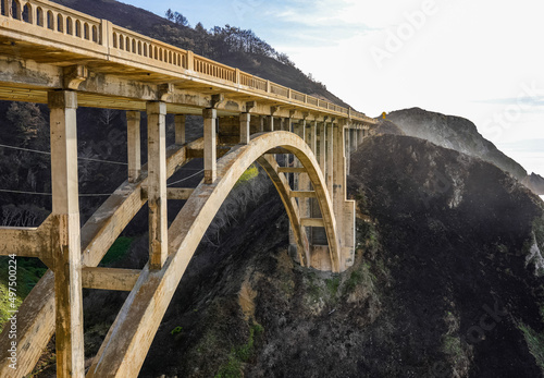 Rocky Creek Bridge. Big Sur coast of California photo