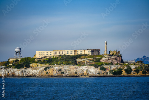 Alcatraz Island, a small island in San Francisco. A lighthouse, fortification, military prison.