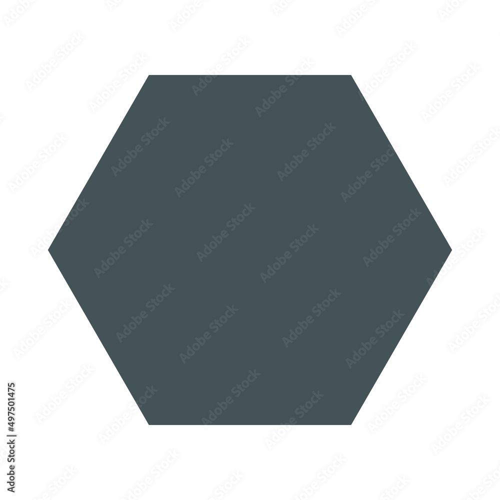 eps10 grey vector of a polygon solid icon in simple flat trendy style ...