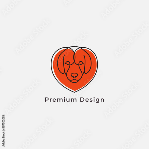 akbash dog head logo design vector graphic icon symbol illustration
