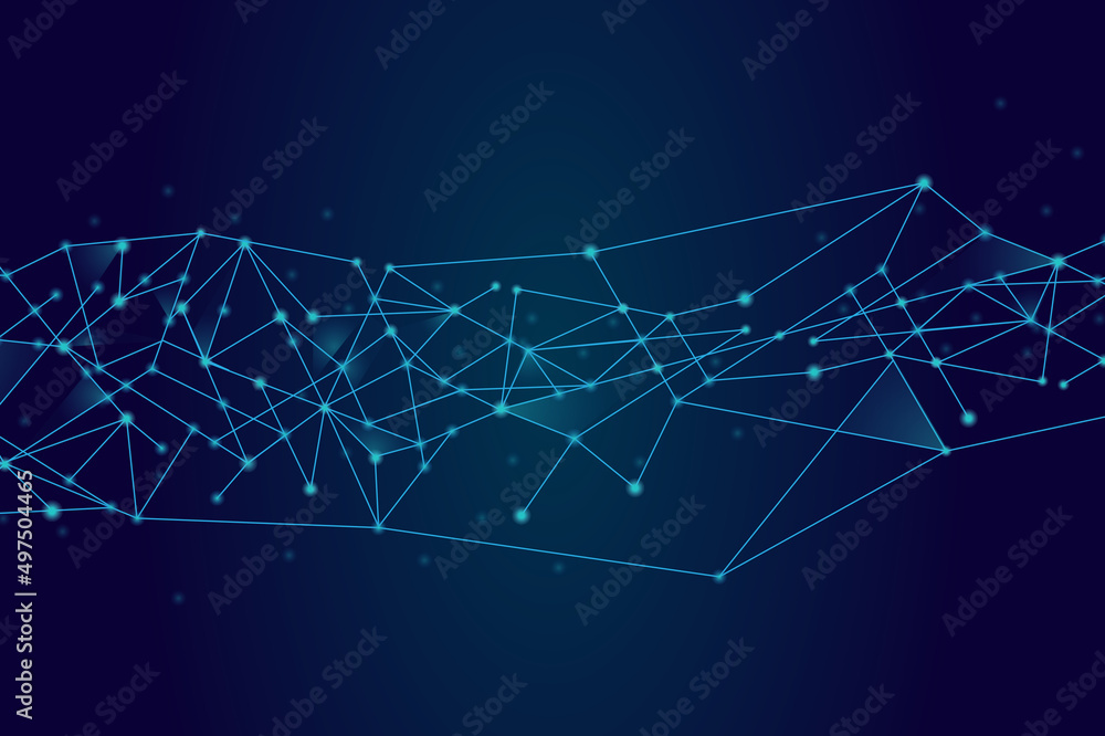 Network abstract connection isolated on blue background. Network technology background with dots and lines. Ai background. Modern abstract concept. Ai background vector, network technology Network abstract connection isolated on blue background. Network technology background with dots and lines. Ai background. Modern abstract concept. Ai background vector, network technology