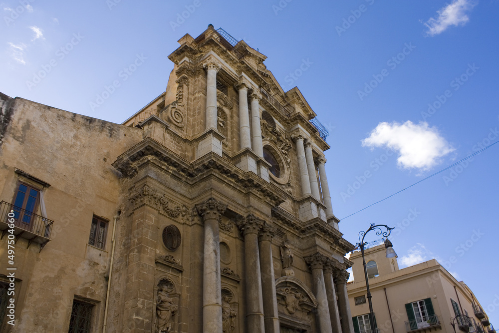Church of St. Ignatius at Olivella in Palermo, Sicily, Italy