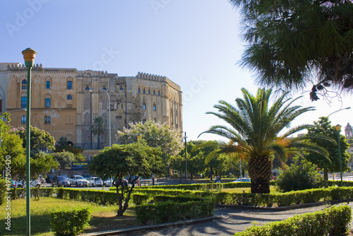 Norman Palace (or Palazzo Reale) in Palermo, Sicily, Italy photo