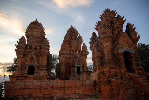 Cham Temple Towers religious complex in Phan Rang-Thap Cham  Vietnam. It was built in 1277.