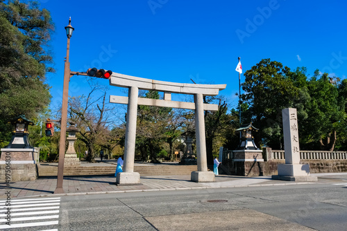 静岡県三島市 三嶋大社 大鳥居