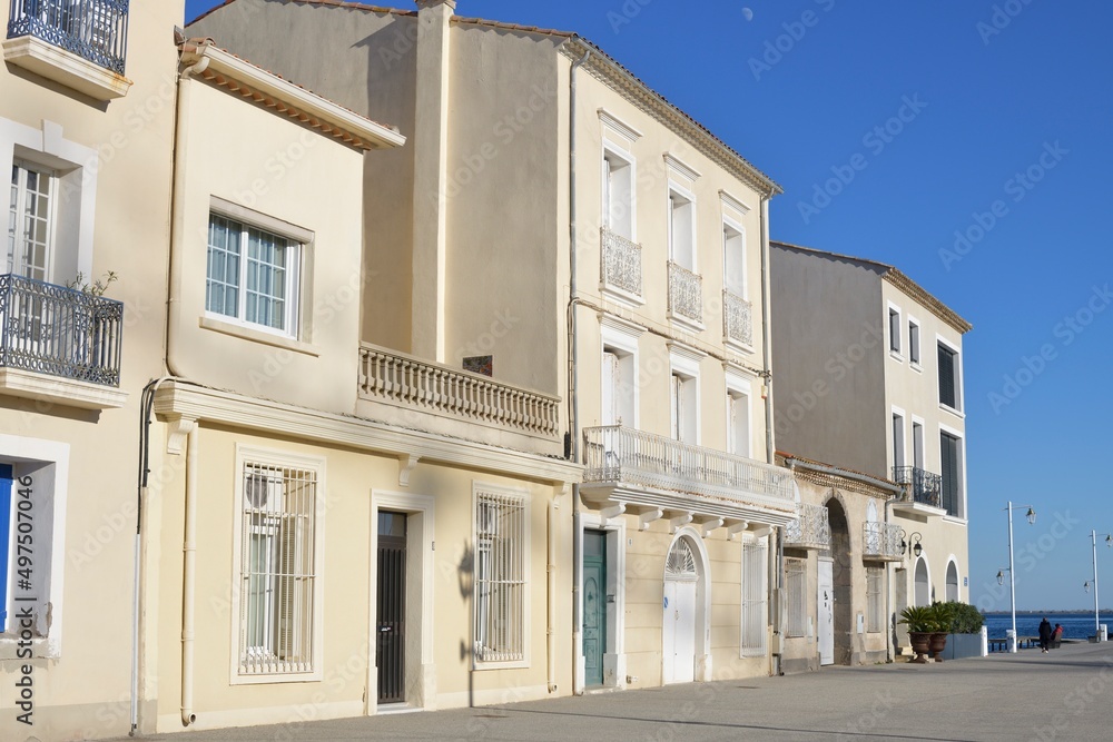 Obraz premium Sète, étang de thau, port pointe courte