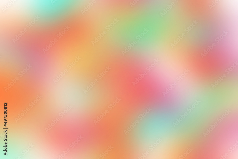 Abstract rainbow pastel holographic blurred grainy gradient background texture. Colorful digital grain soft noise effect pattern. Lo-fi multicolor design