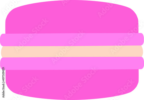 Vector illustration of French macaroon