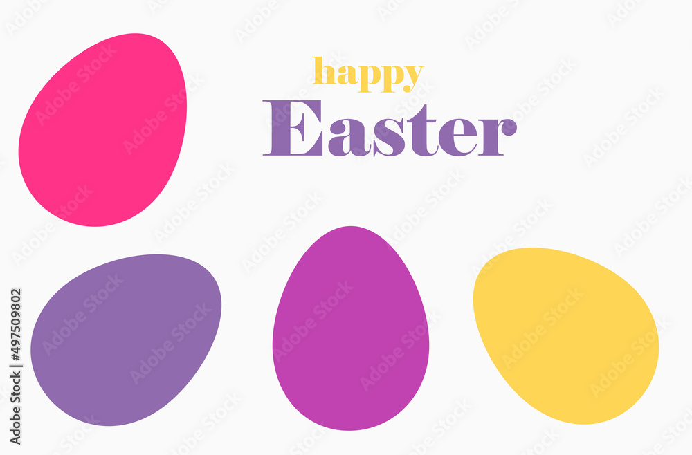 Easter eggs card.