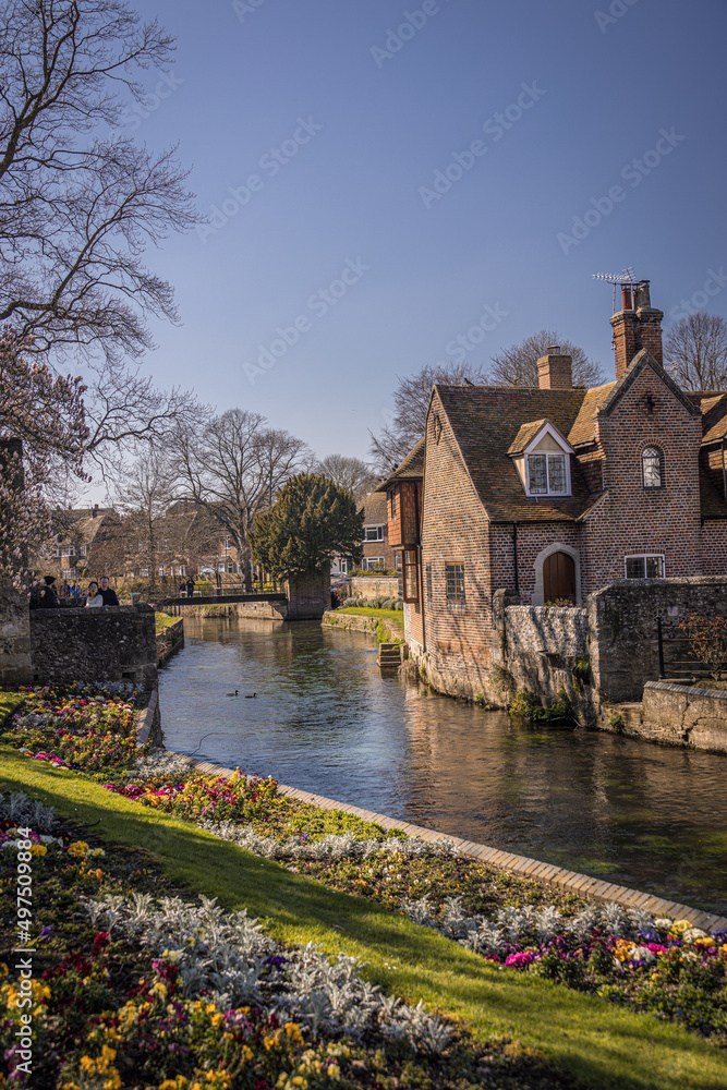 Naklejka premium River Stour, Canterbury, Kent, England