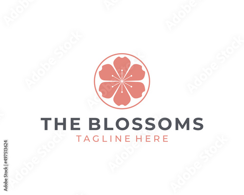 cherry blossom logo design