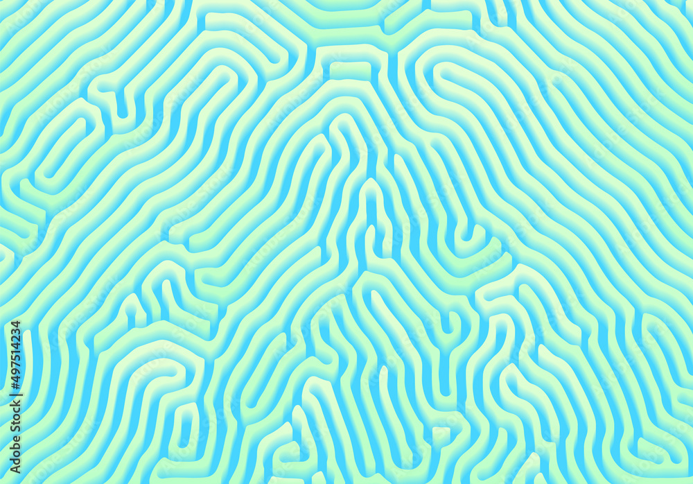 Abstract background with optical illusion generative pattern and vibrant fluid psychedelic colors