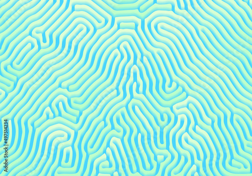 Abstract background with optical illusion generative pattern and vibrant fluid psychedelic colors