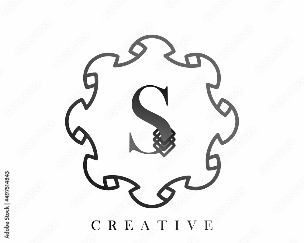 Luxury logo template design with a combination of squares in the alphabet S, perfect for the sign of your brand. Luxury logo template design with a combination of squares in the alphabet S, perfect for the sign of your brand.