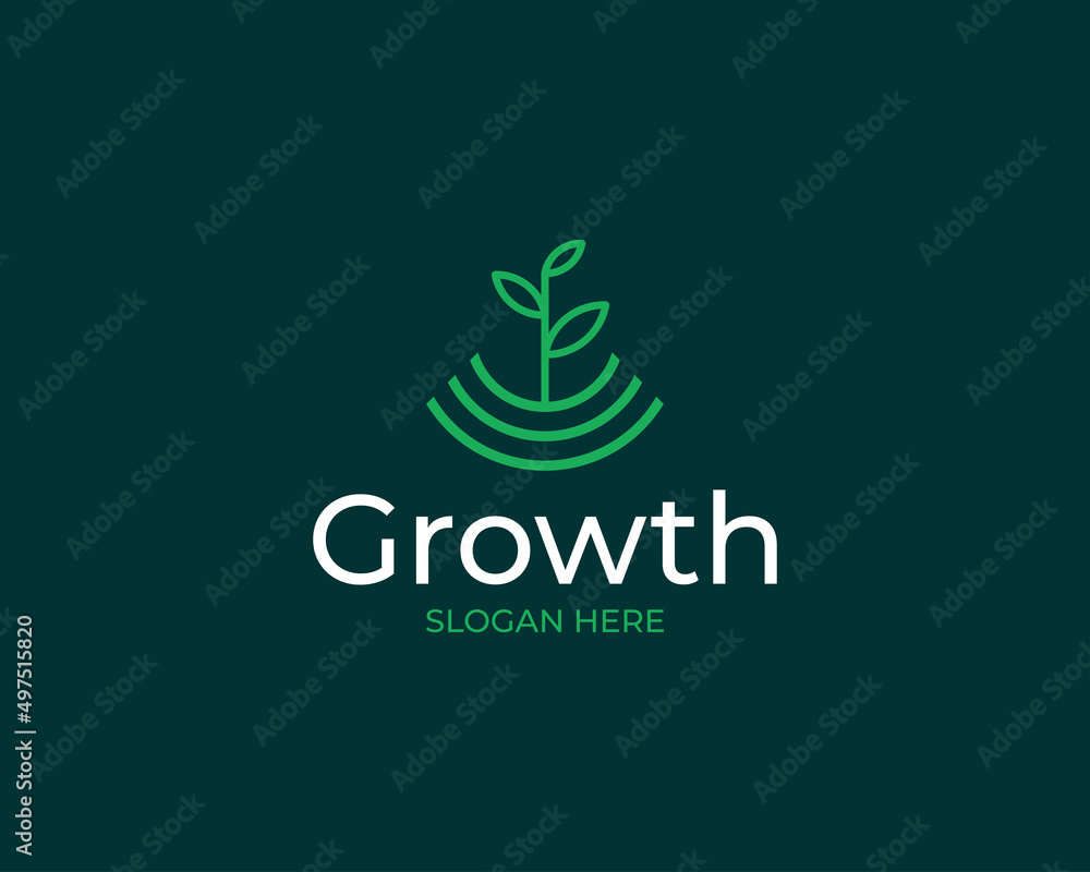 Shovel around which a green leaf concept template with sample text, green garden agriculture logo design template vector illustration Shovel around which a green leaf concept template with sample text, green garden agriculture logo design template vector illustration