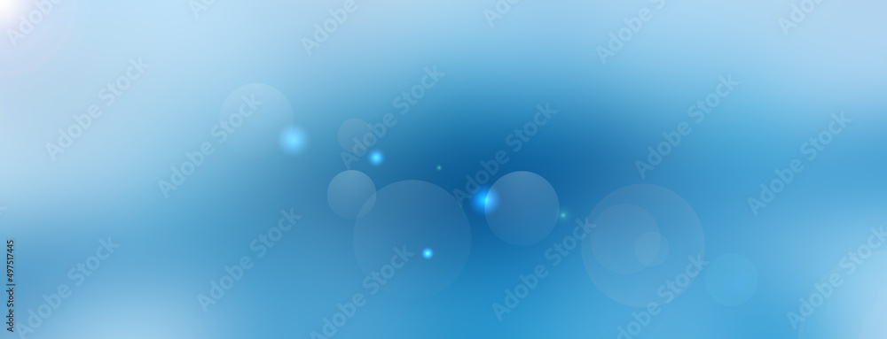 Light blue background with beautiful bokeh effect.