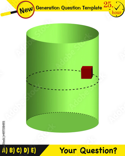 Physics, Uniform circular motion with changing position and velocity vectors and angles. Next generation question template, exam question, eps