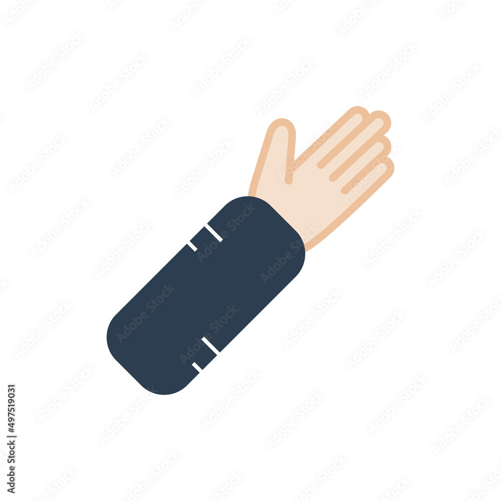 Arm splint vector icon, Vector and Illustration. Arm splint vector icon, Vector and Illustration.
