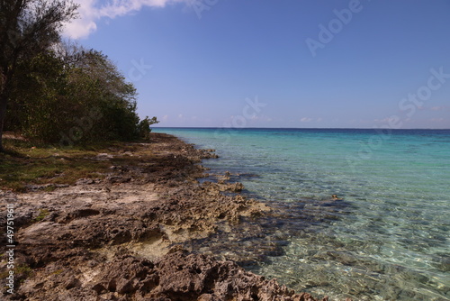 Canvas Print The splendid sea of the Bay of Pigs, Cuba