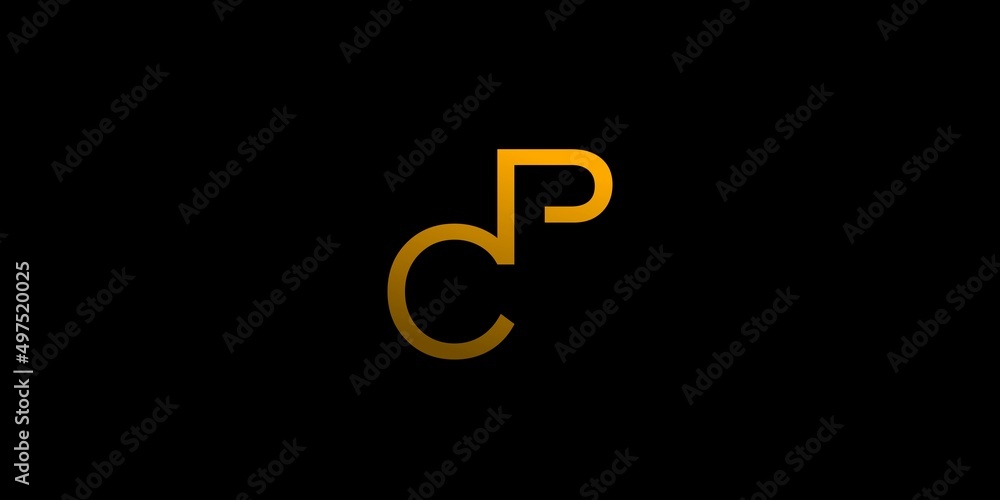 Unique and modern CP initials logo design Unique and modern CP initials logo design