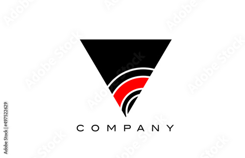 V black and red geometric alphabet letter logo icon design. Creative template for business and company Free Download V black and red geometric alphabet letter logo icon design. Creative template for business and company - GFXLoad