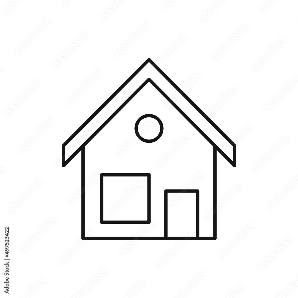 home icon for website, presentation symbol home icon for website, presentation symbol