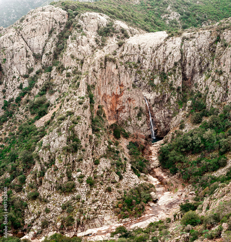 Sardegna, cascata di Piscina Irgas, a Villacidro, in Italia, Europa  photo