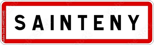 Panneau entrée ville agglomération Sainteny / Town entrance sign Sainteny