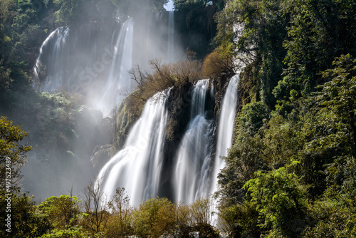 Thi lo su Waterfall,beautiful waterfall in deep in rain forest,Tak province, Thailand,