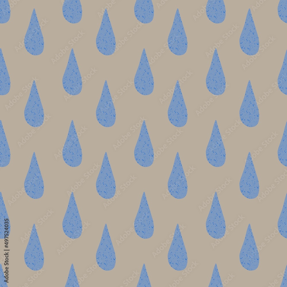 Rain seamless water drops pattern for textiles and packaging and gifts and cards and linens and kids Rain seamless water drops pattern for textiles and packaging and gifts and cards and linens and kids