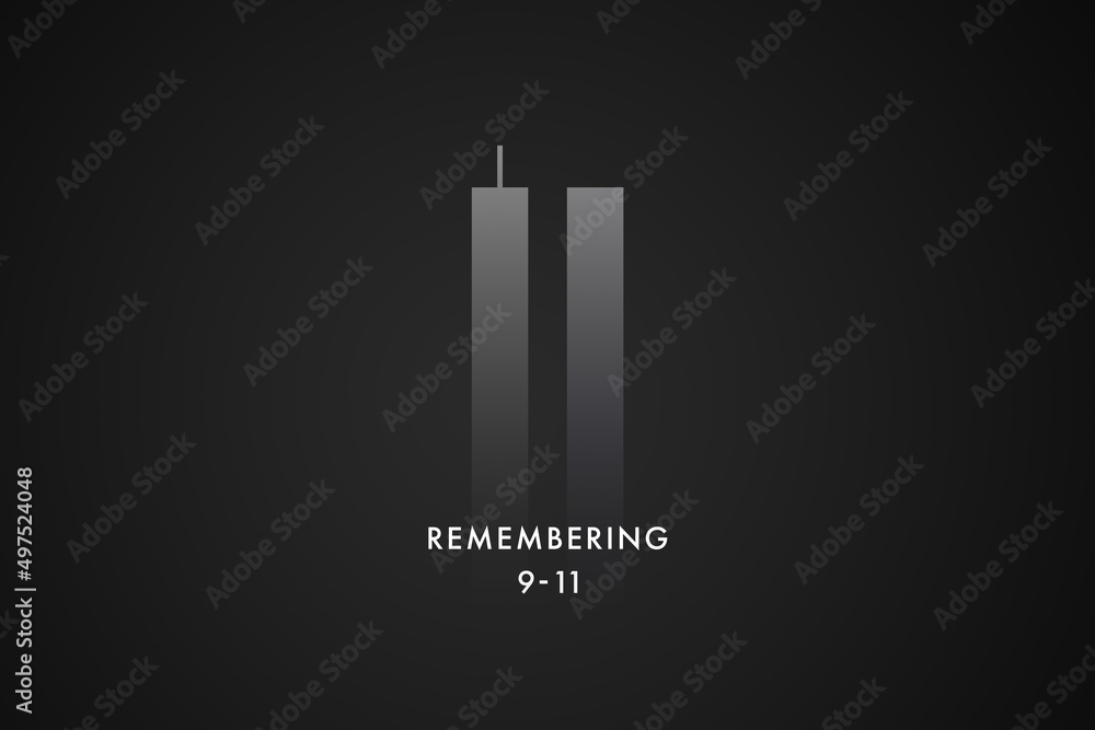 9 11 or September 11 memorial illustration. Remember Patriot Day. We will never forget the terrorist attacks of 2001 9 11 or September 11 memorial illustration. Remember Patriot Day. We will never forget the terrorist attacks of 2001