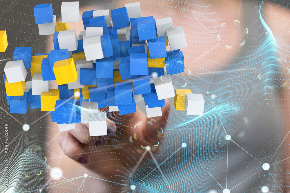 Technology background. Big data concept Technology background. Big data concept