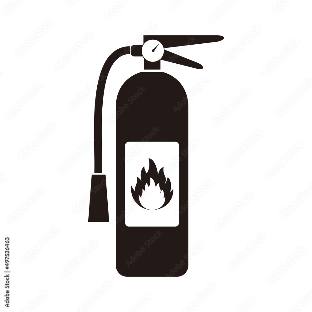 Fire extinguisher icon isolated on white background. Vector illustration. Fire extinguisher icon isolated on white background. Vector illustration.