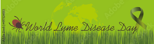 World Lyme disease awareness day which is contracted by the bite of an infected tick.