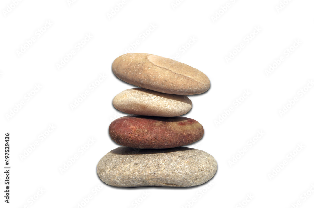 River gravel placed on top of each other as a sculpture River gravel placed on top of each other as a sculpture
