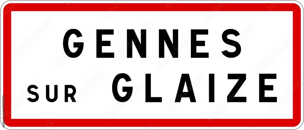 Panneau entrée ville agglomération Gennes-sur-Glaize / Town entrance sign Gennes-sur-Glaize Panneau entrée ville agglomération Gennes-sur-Glaize / Town entrance sign Gennes-sur-Glaize