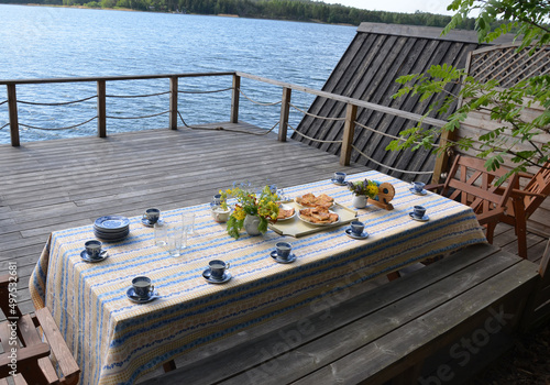 table and chairs on terrace