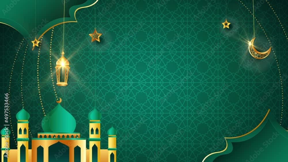 Islamic background for ramadan and eid in seamless loop. Stock Video ...