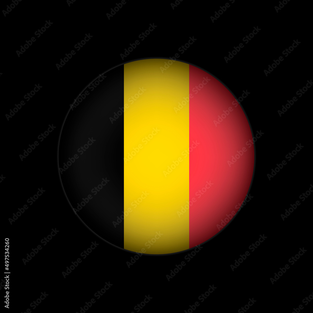 Fototapeta premium Country Belgium. Belgium flag. Vector illustration.