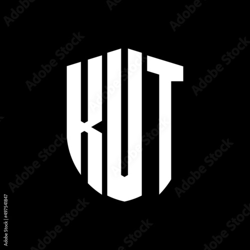 KVT letter logo design. KVT modern letter logo with black background. KVT creative  letter logo. simple and modern letter logo. vector logo modern alphabet font overlap style. Initial letters KVT  photo