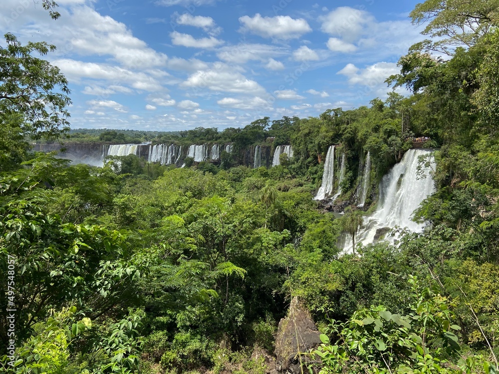 vue sur les Chutes d'Iguaçu, panorama vue sur les Chutes d'Iguaçu, panorama