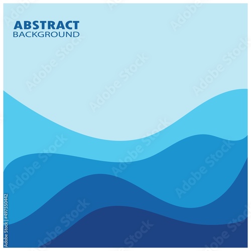 Abstract Water wave design background vector