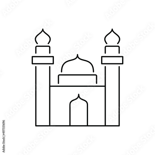 A collection of vector line symbols for Eid al-Adha and Ramadan in a simple design for mobile concepts, websites and applications.