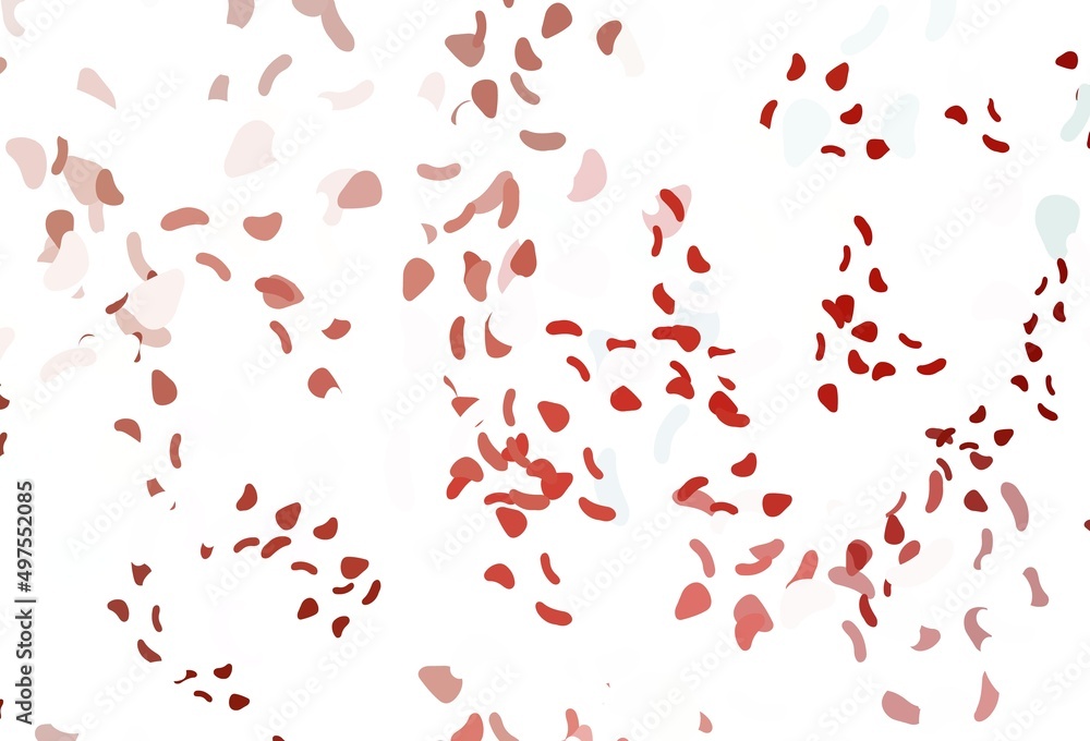 Light red vector template with memphis shapes. Light red vector template with memphis shapes.
