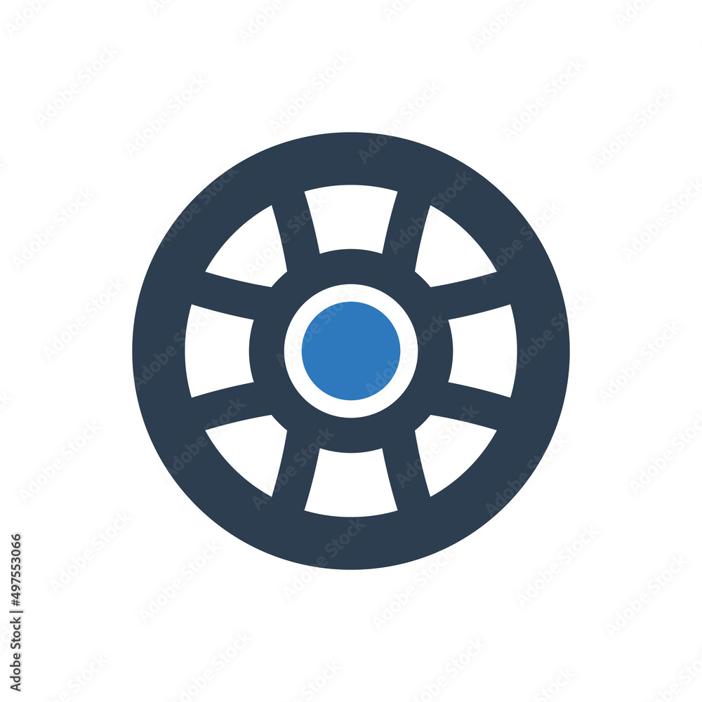 wheel icon - tire icon