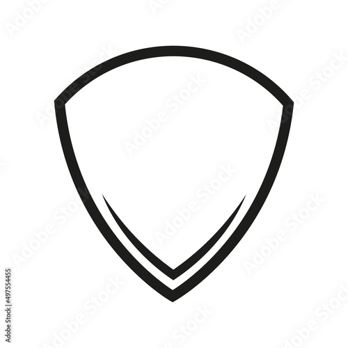 Free Download Shield line icon. Secure symbol. Protect outline shape. Vector isolated on white. - GFXLoad