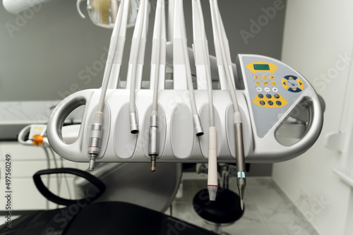 dental drill. Control Panel. dental clinic. modern medicine. dental office. technologically new dental drills