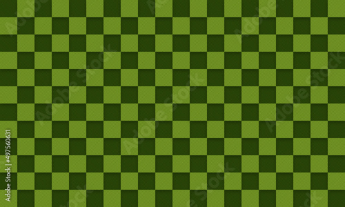 Green geometric tiles pattern background